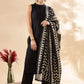 Mandarin Collar Pure Cotton A-Line Kurta With Palazzos & Dupatta