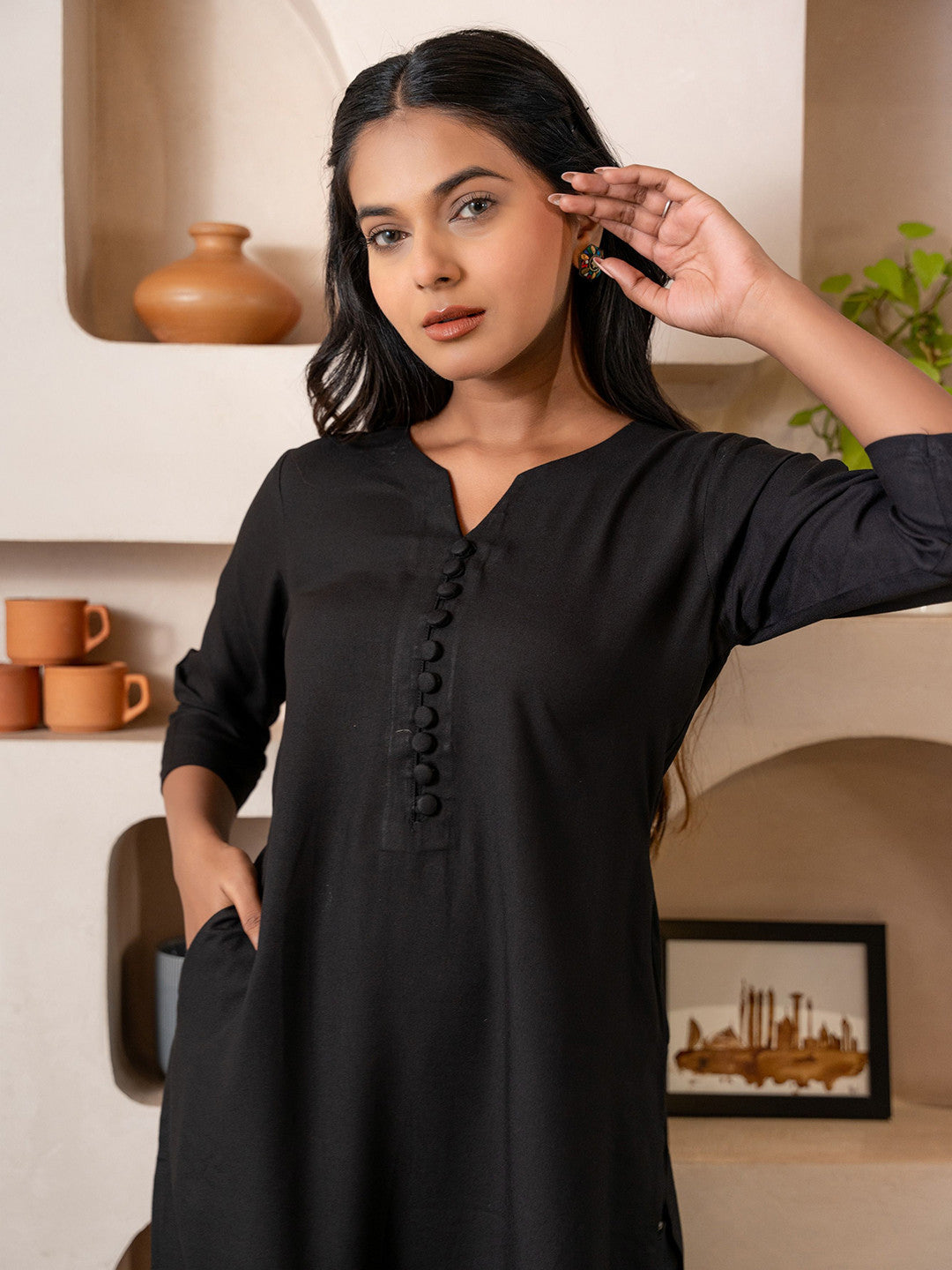 Women Regular Kurta with Trousers - Amy's Cart