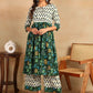 Floral Printed Regular Pure Cotton Kurta with Palazzos