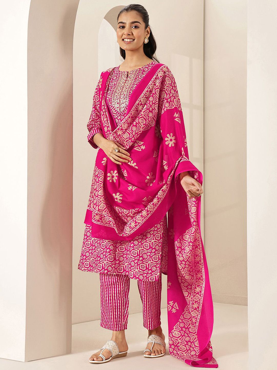 Women Regular Size Kurta Set Cotton