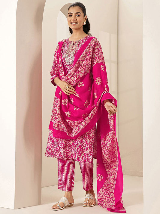 Women Regular Size Kurta Set Cotton