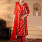 Floral Printed Angrakha Gotta Patti Pure Cotton Kurta with Palazzos & Dupatta