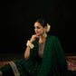 Geometric Embroidered Sequinned Chanderi Silk Straight Kurta & Trousers & Dupatta