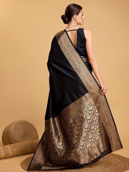 Solid Woven Design Zari Art Silk Kanjeevaram Saree