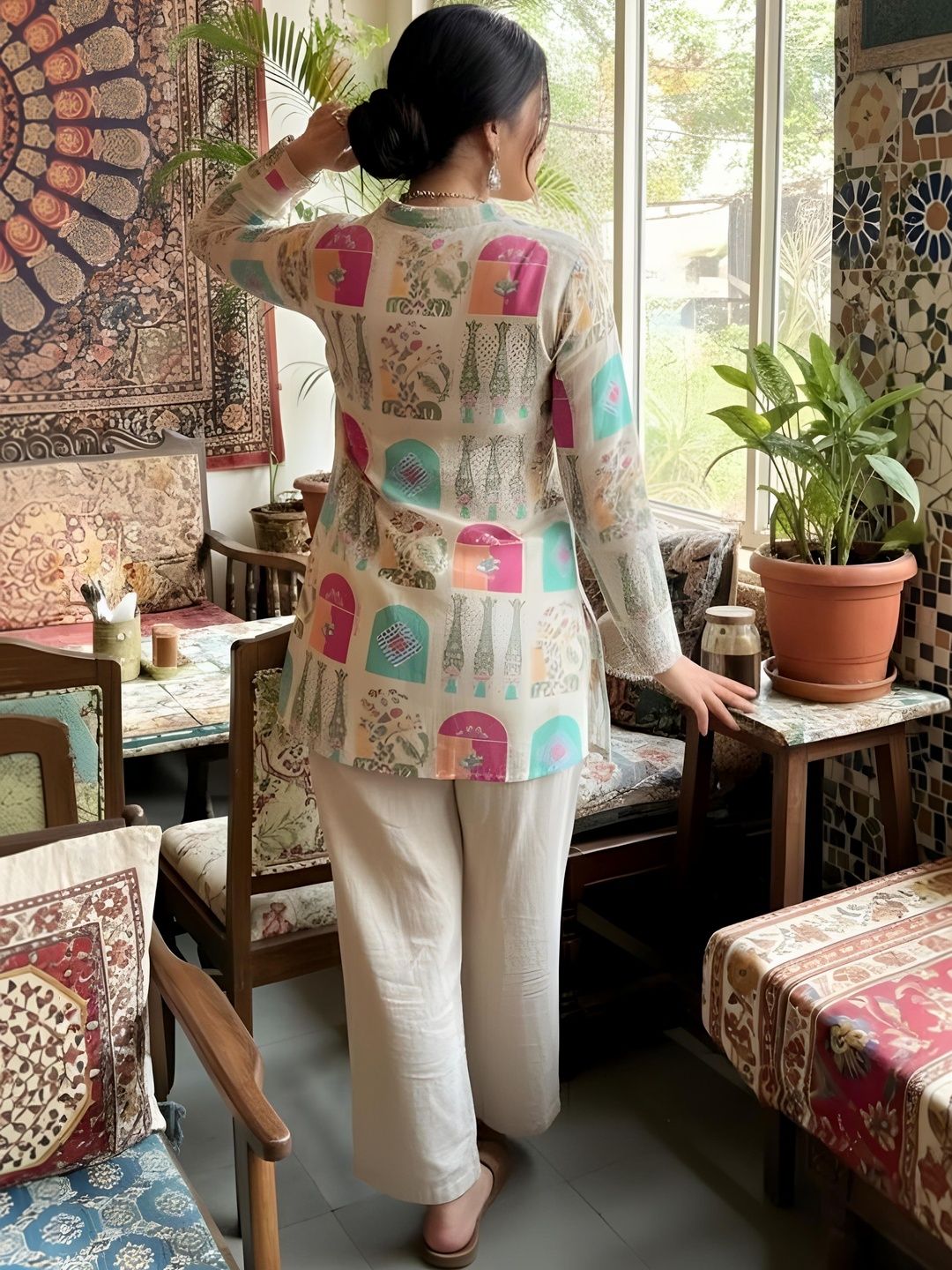 Women Ethnic Motifs Printed Kurti