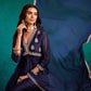 Embroidered V-Neck Kurta Trousers & Dupatta Set