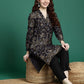 Floral Printed V-Neck Cuffed Sleeves Regular Gotta Patti Kurta with Trousers