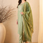Women Viscose Rayon Kurta Pant Dupatta Set