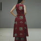 Elephant Print Sleeveless Kurta Palazzo set