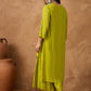 V-Neck Empire A-Line Kurta With Palazzos