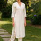 Women Regular Pure Cotton Kurta with Trousers - Amy's Cart