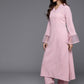 Women Regular Silk Crepe Kurta with Palazzos