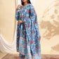 Women Pure Cotton Kurta Pant Dupatta Set