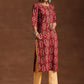 Ethnic Motifs Printed Pure Cotton Kurta with Trousers & With Dupatta