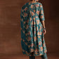 Floral Printed Empire Gotta Patti Kurta with Trousers & With Dupatta