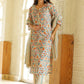 Ethnic Motifs Printed Regular Thread Work Pure Cotton Kurta with Trousers & Dupatta