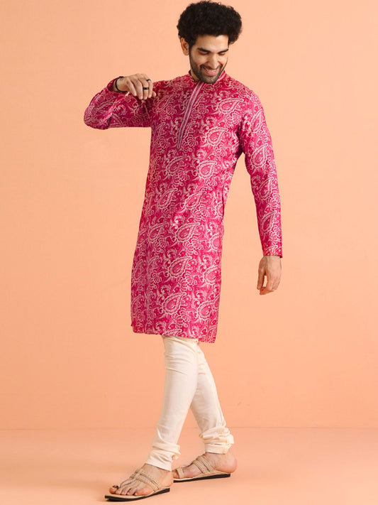 Men Paisley Regular Fit Printed Kurta