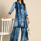 Women Dyed Regular Kurta With Palazzos