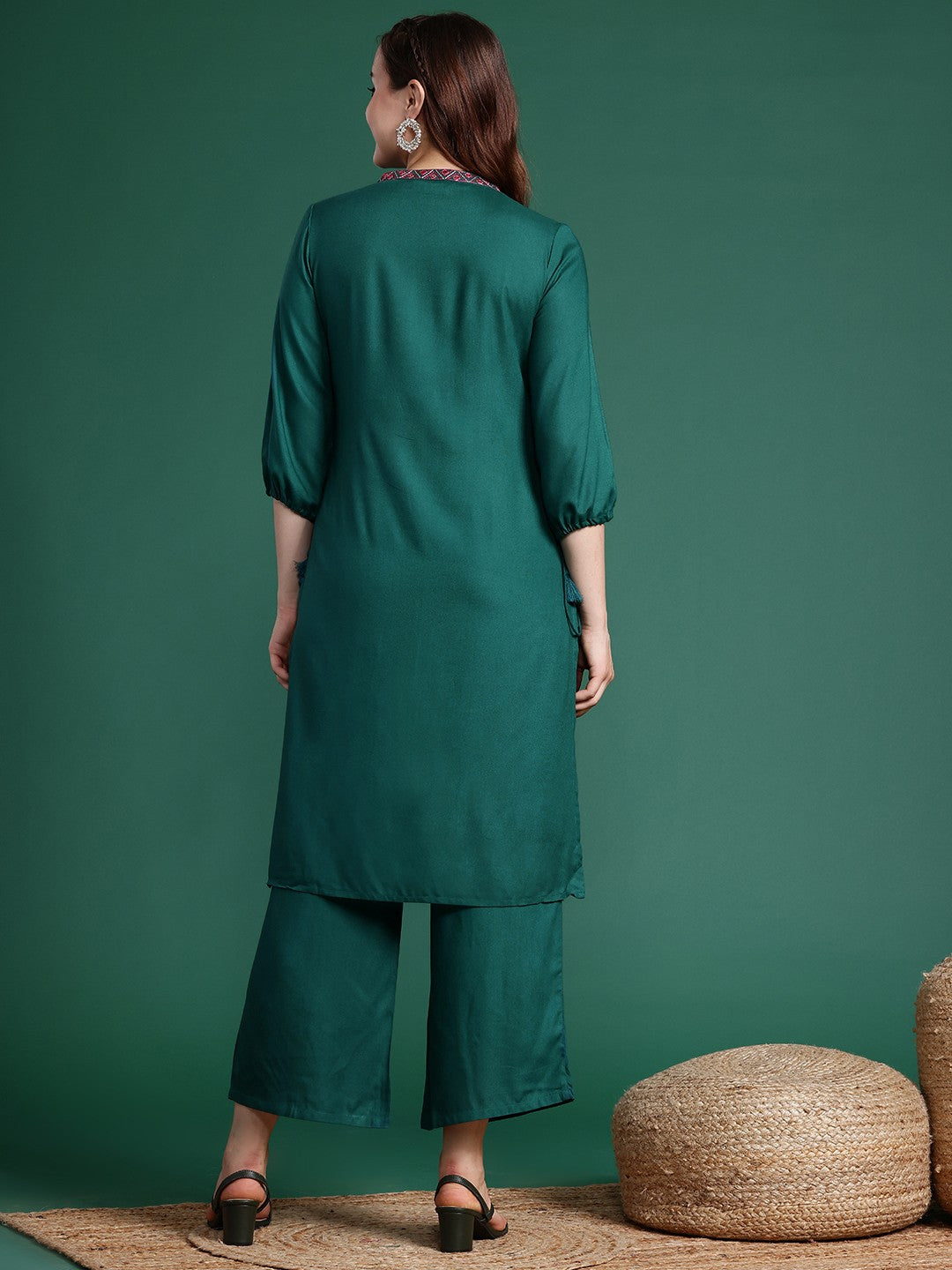 Mirror Work Kurta with Palazzos