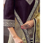 Women's Rayon Viscose Embroidery Straight Kurta Pant with Dupatta Set