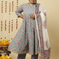 Women Pure Cotton Kurta Pant Dupatta Set