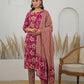 Women Cotton Blend Kurta Pant Dupatta Set - Amy's Cart