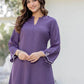 Women Cotton Rayon Kurta Palazzo Set