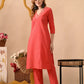 Women Pure Cotton Kurta Pant Set - Amy's Cart