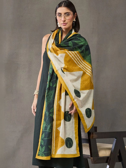 Women Ethnic Motifs Regular Pure Cotton Kurta with Trousers & With Dupatta