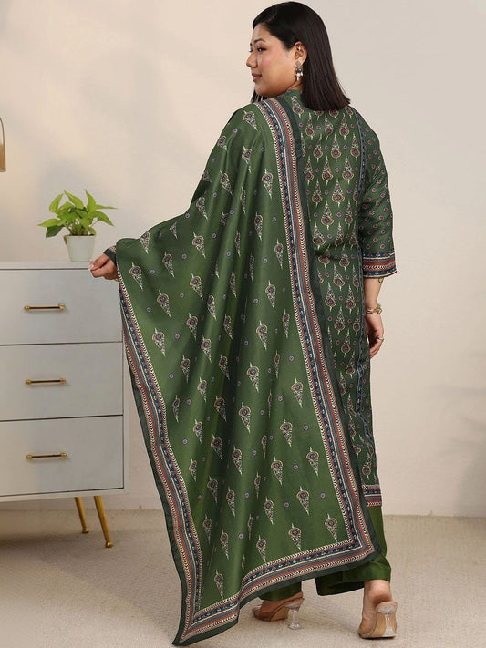Women Ethnic Motifs Printed Regular Kurta with Palazzos & With Dupatta