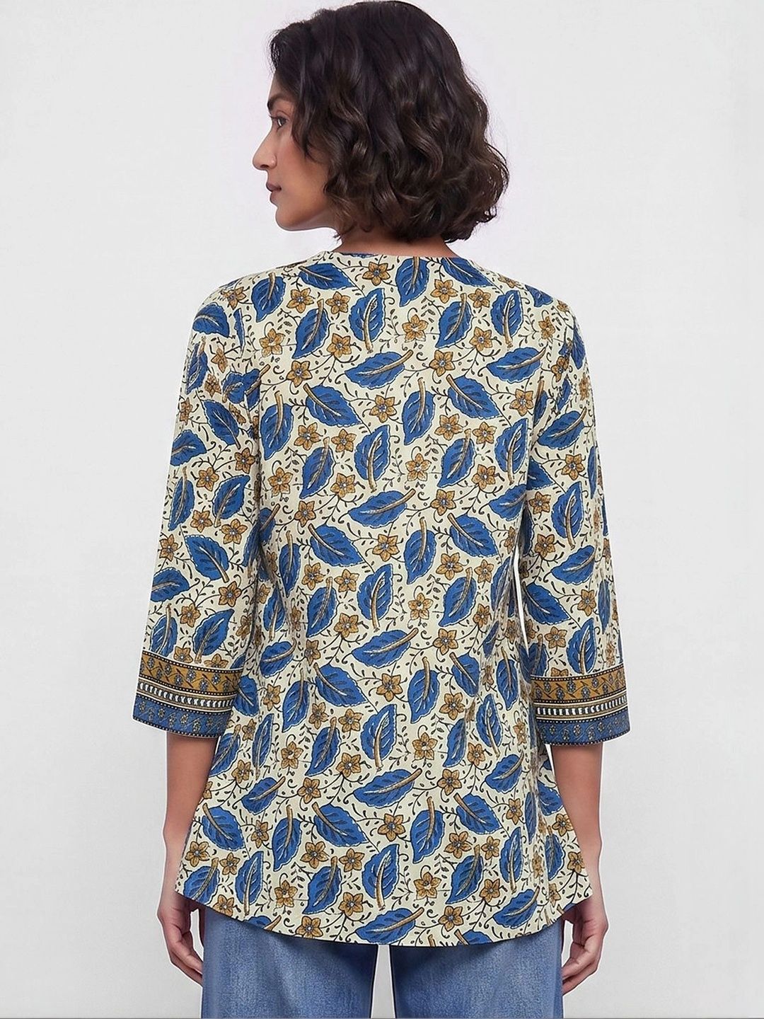 Women Cotton Printed Ethnic Tunic