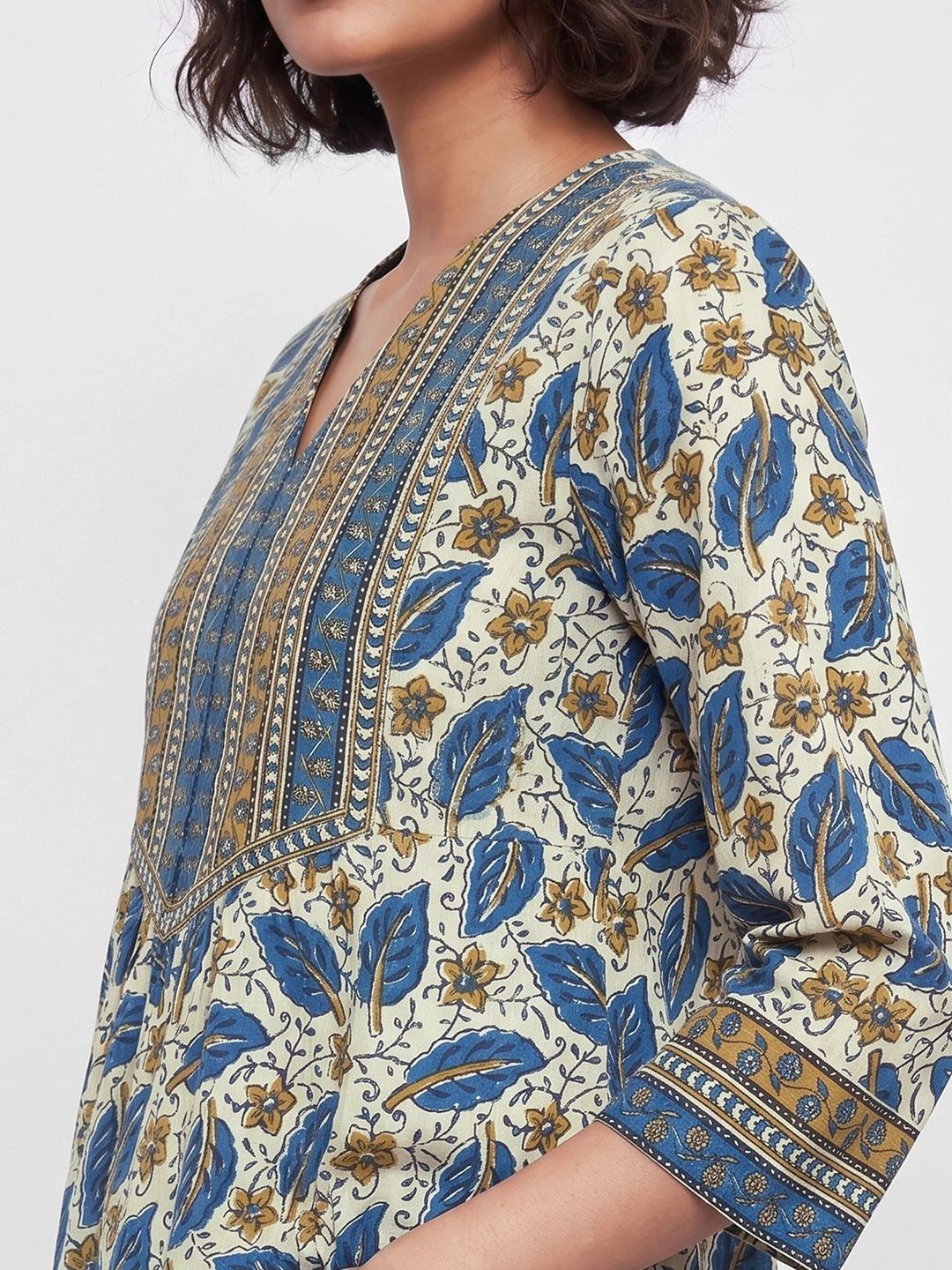 Women Cotton Printed Ethnic Tunic