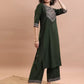 Women Cotton Blend Kurta Palazzo Dupatta Set Special price