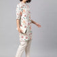 Women Floral Cotton Blend Kurta Pant Set