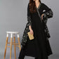 Women Black Long Sleeves Kurta set