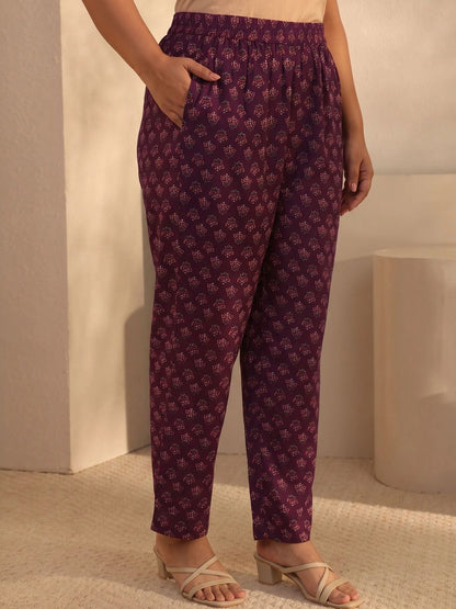 Women Ethnic Motifs Printed Regular Thread Work Kurta with Trousers & With Dupatta