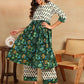 Floral Printed Regular Pure Cotton Kurta with Palazzos