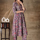 Floral Printed A-line Kurta And Trouser Set