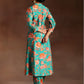 Floral Printed Panelled Kurta with Salwar