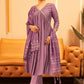 Yoke Design Empire Gotta Patti Kurta With Trousers & Dupatta