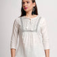 Women Printed Tie-Up Neck Top