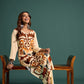 Abstract Printed Straight Kurta With Trousers