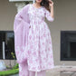 Women Viscose Rayon Kurti Pant Dupatta Set