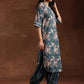 Floral Printed Regular Gotta Patti Pure Cotton Kurta with Salwar & With Dupatta