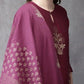 Women Cotton Blend Kurta Pant Dupatta Set