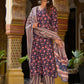 Women Viscose Rayon Kurta Pant Dupatta Set