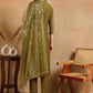 Ethnic Regular Sequinned Straight Kurta With Trousers & Dupatta