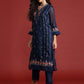 Women Floral Embroidered Panelled Thread Work Kurta with Trousers & With Dupatta