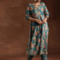 Floral Printed Empire Gotta Patti Kurta with Trousers & With Dupatta