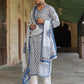 Ethnic Motifs Printed Regular Pure Cotton Kurta with Trousers & Dupatta